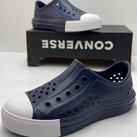 Converse Kids CTAS PLAY LITE CX SLIP OBSIDIAN/OBSIDIAN/WHITE A06665C Sne… - Picture 3 of 16